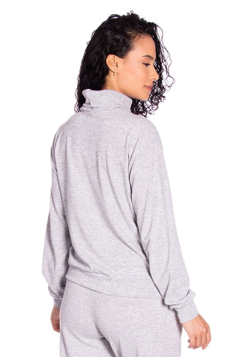 Blusa com Gola Tricô