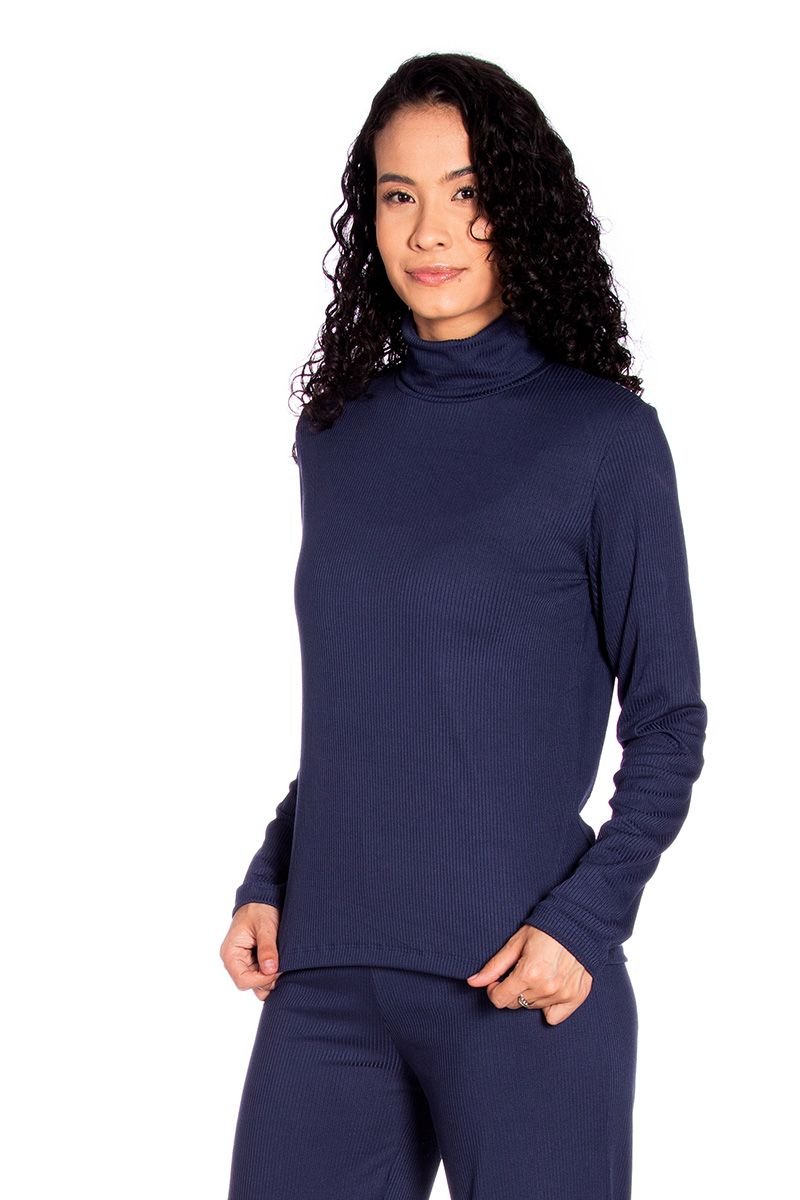 Blusa Gola Alta Canelada