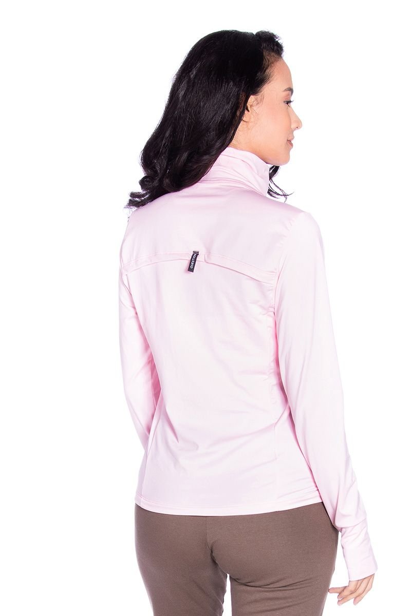 Blusa Leve com Ziper Frontal com Fleece Interno