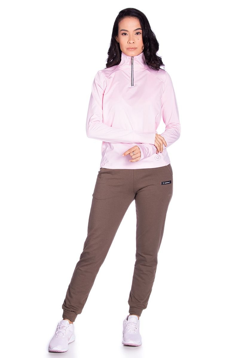 Blusa Leve com Ziper Frontal com Fleece Interno
