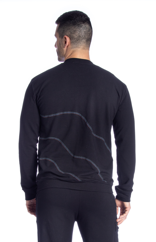 Blusão Básico com Costuras