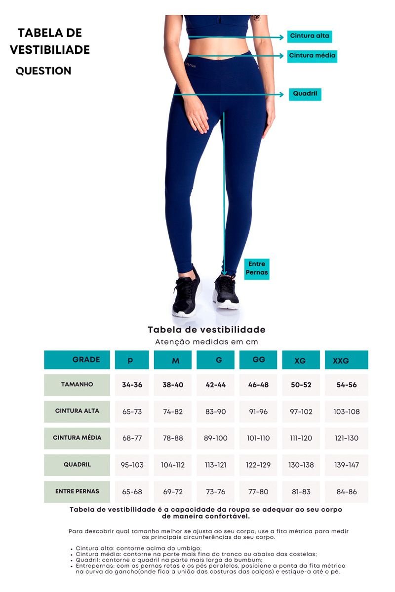 Calça em Poliamida Feminina Básica