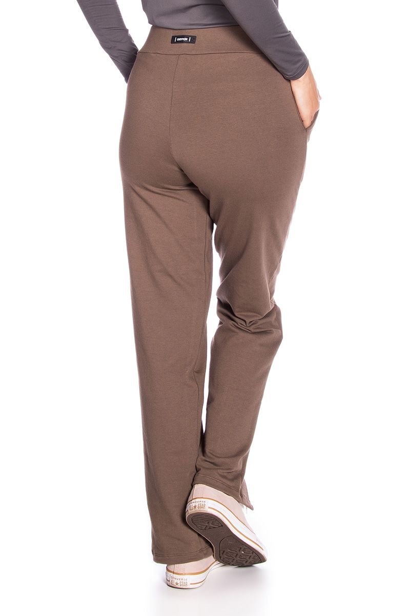Calça Reta em Moletinho
