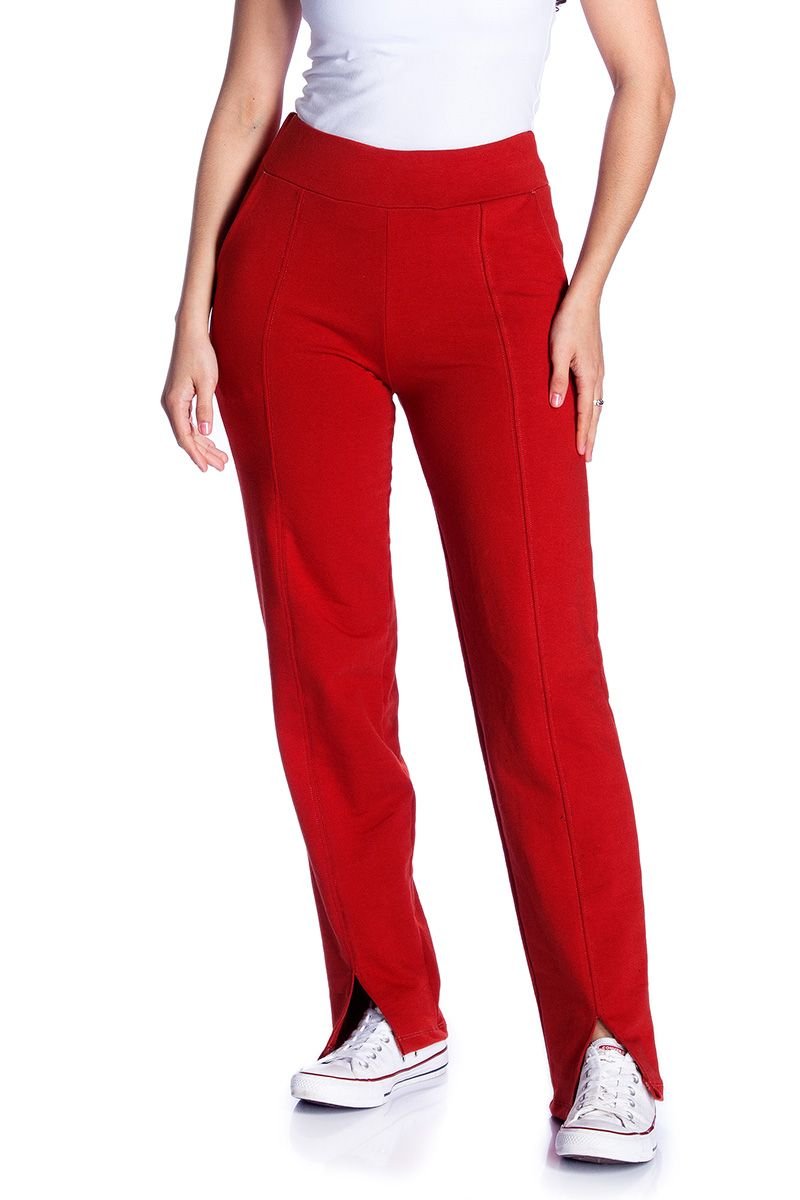 Calça Reta em Moletinho