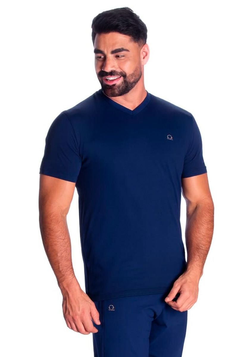 Camiseta Dry Fit Masculina Gola V