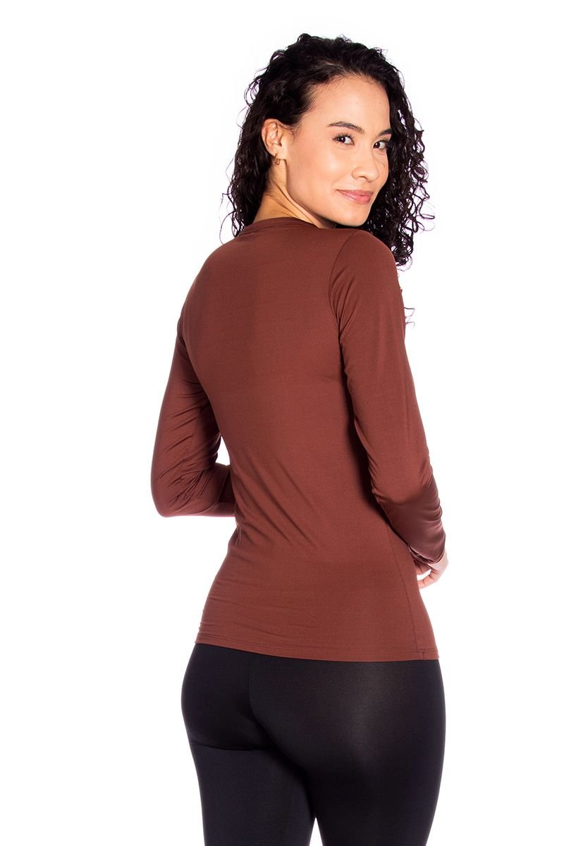 Camiseta Manga Longa Térmica com Fleece Interno