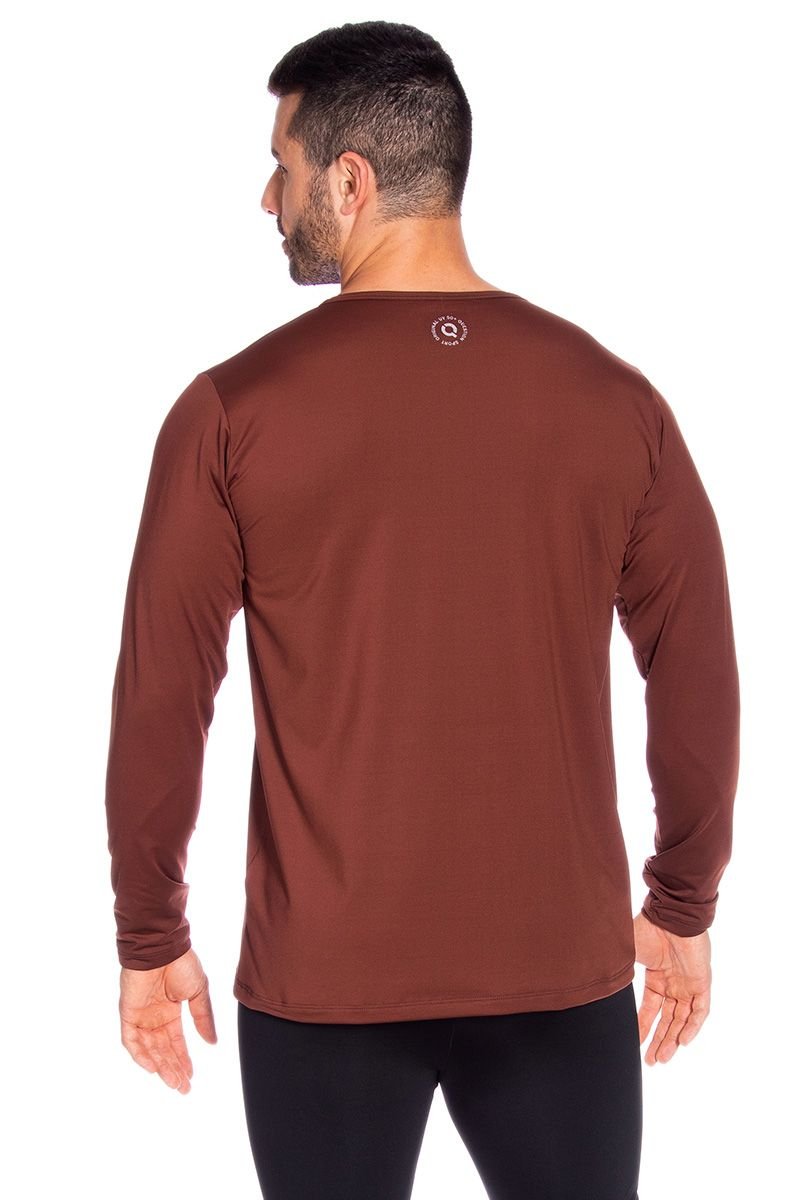 Camiseta Térmica Decote Redondo Com Fleece Interno