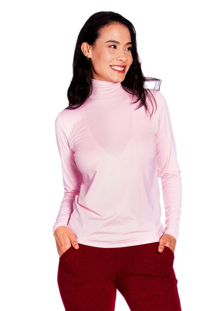 Camiseta Térmica Feminina Gola Alta