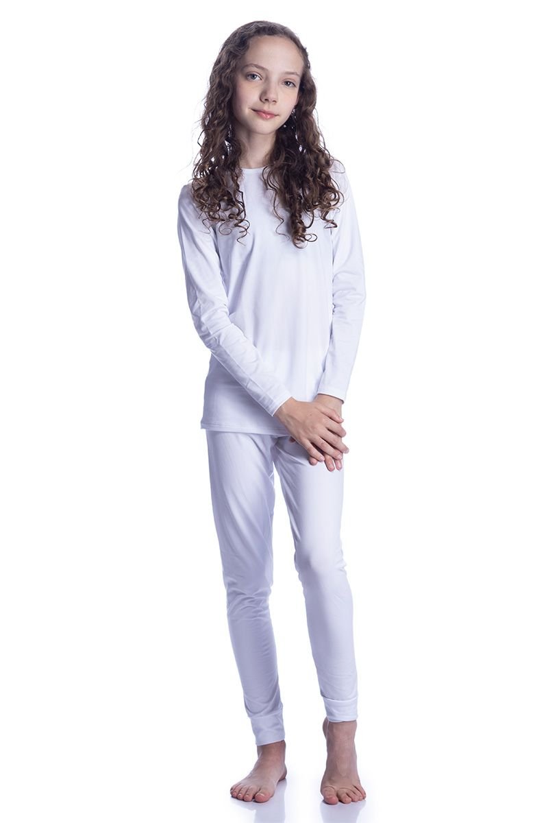 Camiseta Térmica Infantil com Fleece Interno