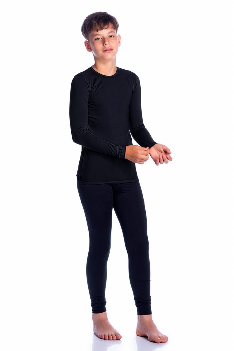 Camiseta Térmica Infantil com Fleece Interno