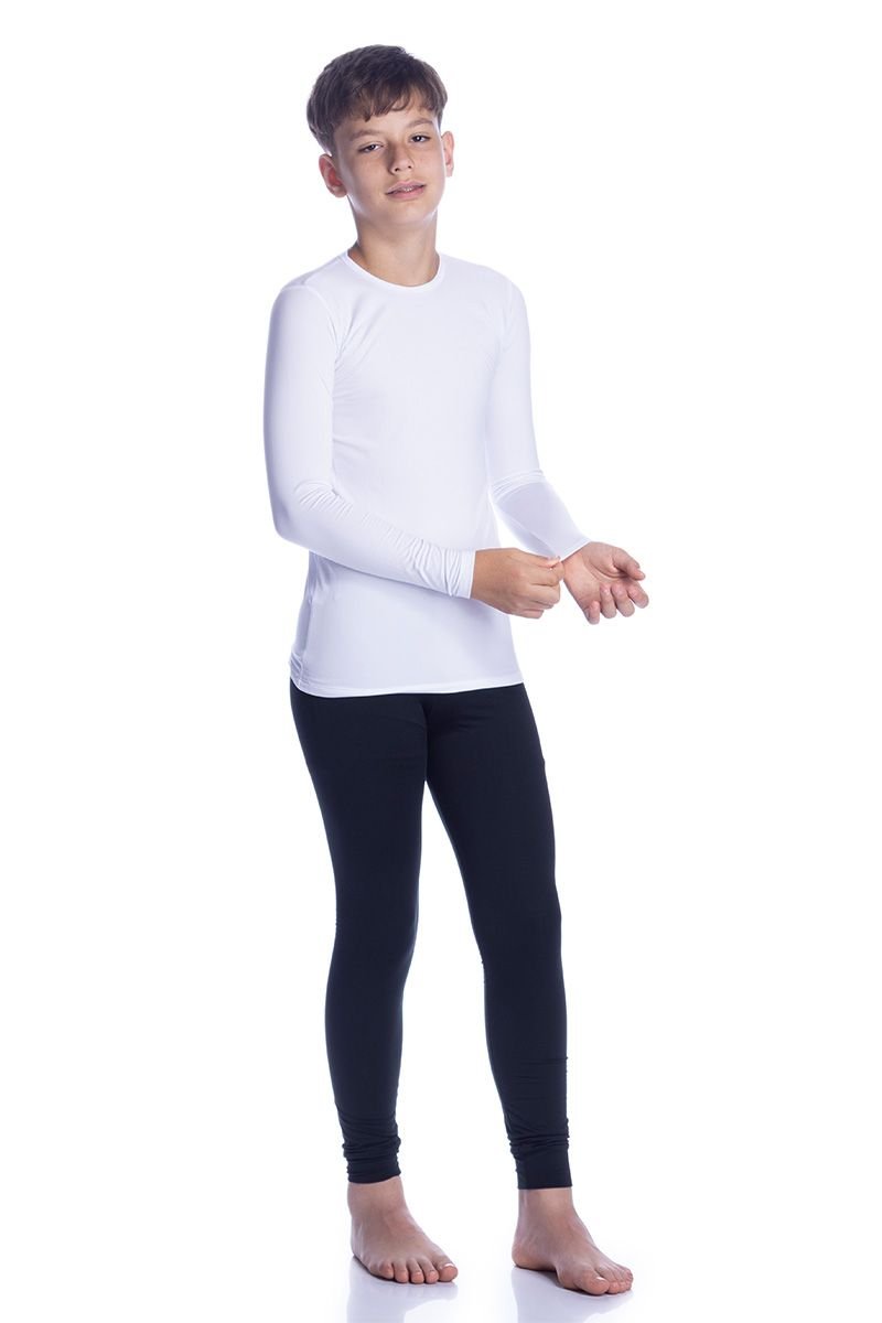 Camiseta Térmica Infantil com Fleece Interno