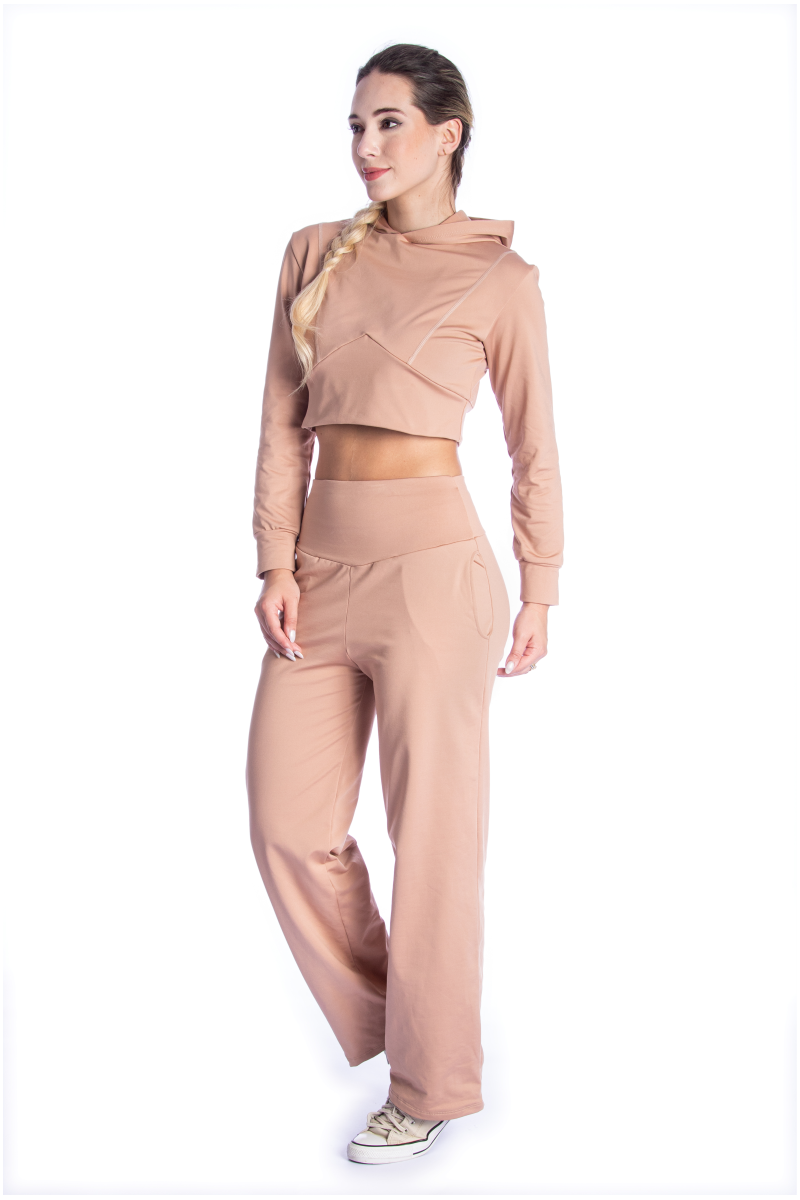 Cropped Térmico Manga Longa com Capuz