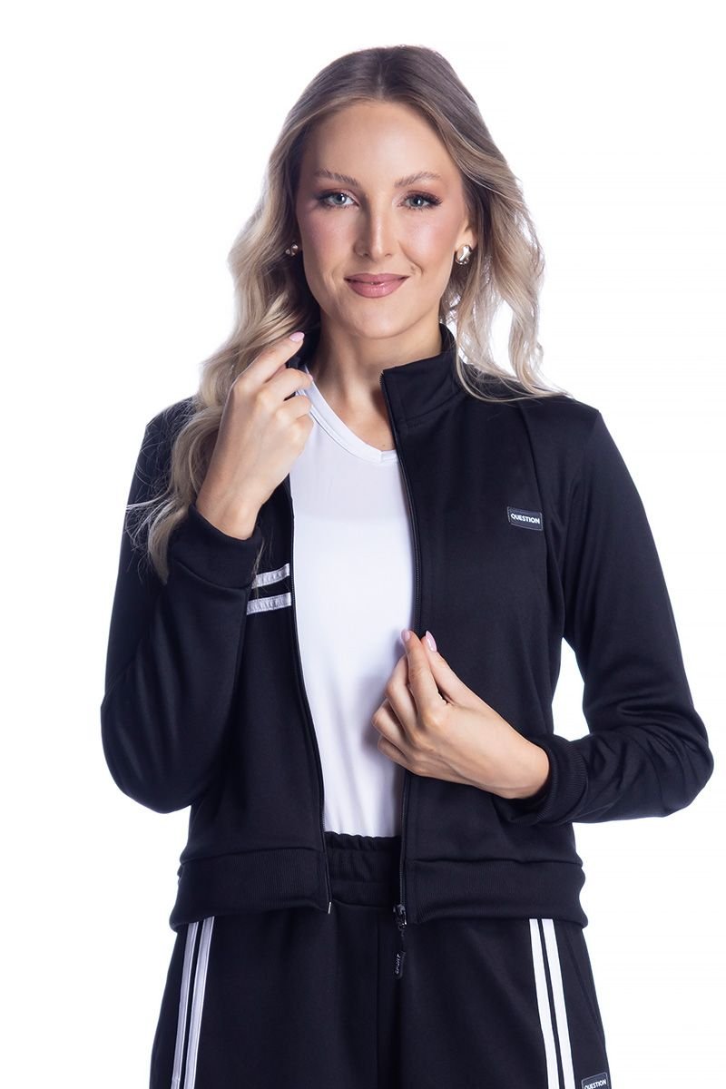 Jaqueta Esportiva Bicolor Feminina