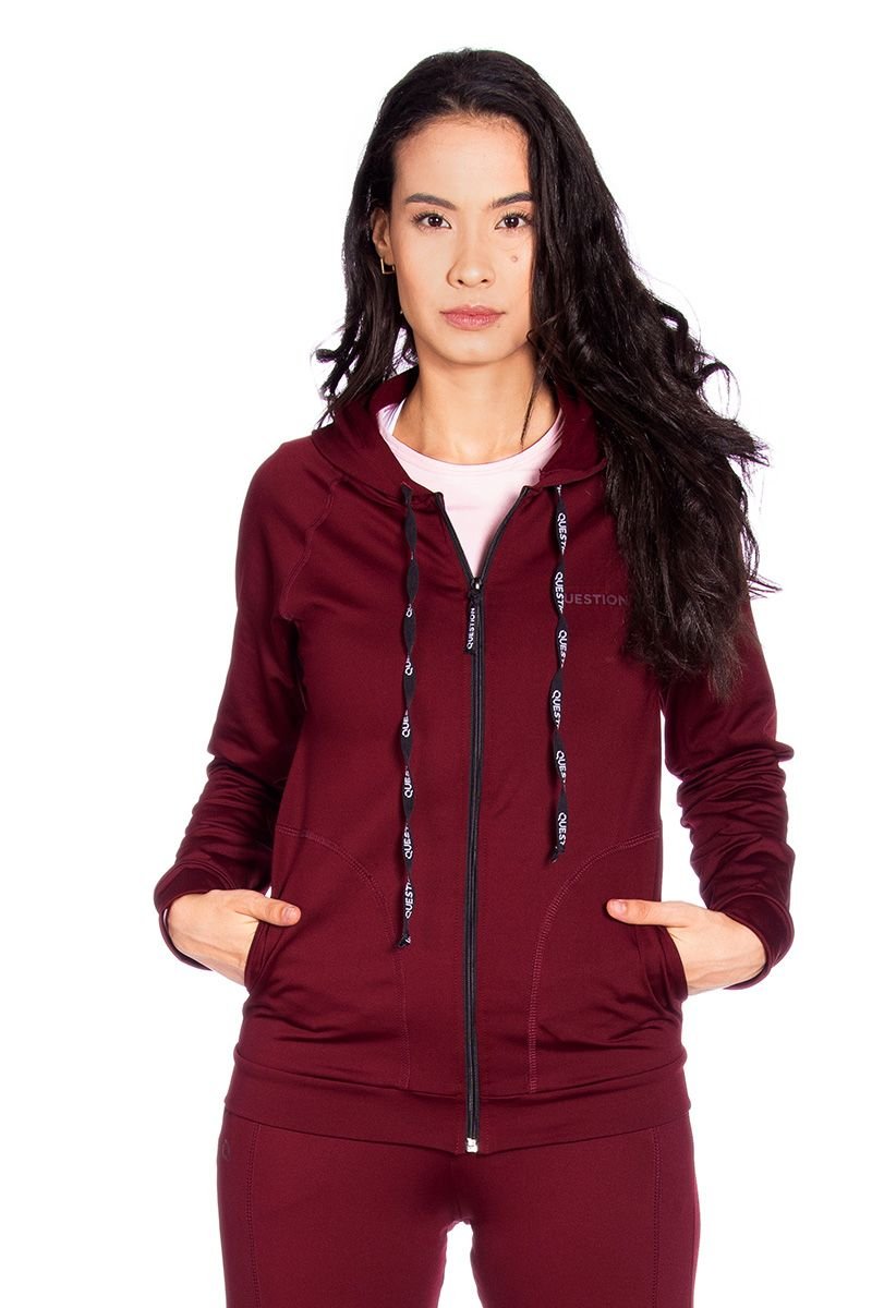 Jaqueta feminina térmica com fleece mais grosso