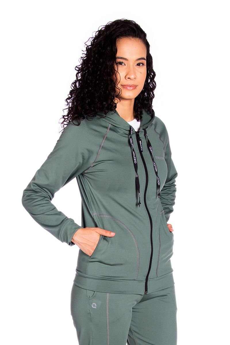 Jaqueta feminina térmica com fleece mais grosso