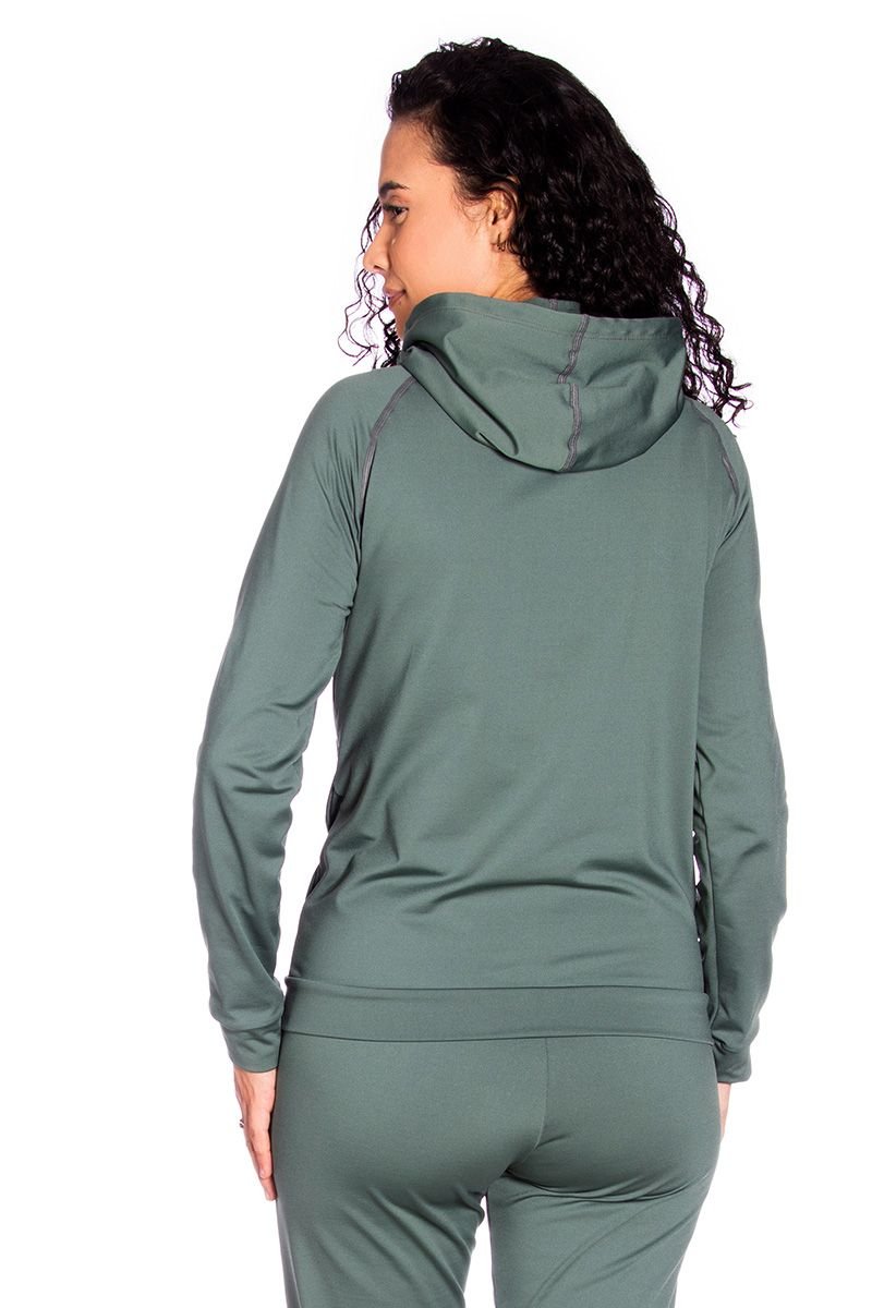 Jaqueta feminina térmica com fleece mais grosso
