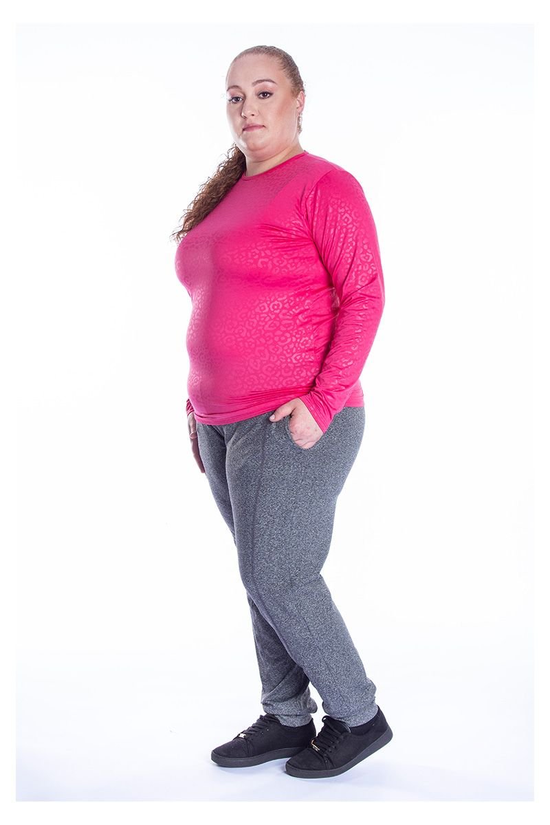 Jogger feminina térmica com fleece mais grosso