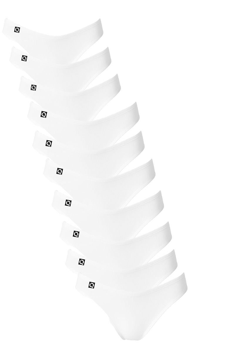 Kit 10 Calcinhas em Algodão Fio Conforto