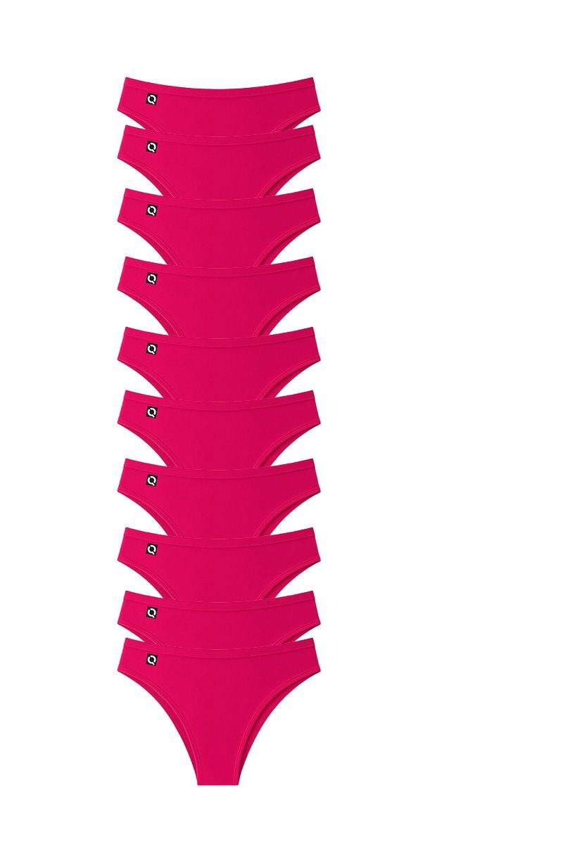 Kit 10 Calcinhas em Algodão Fio Conforto