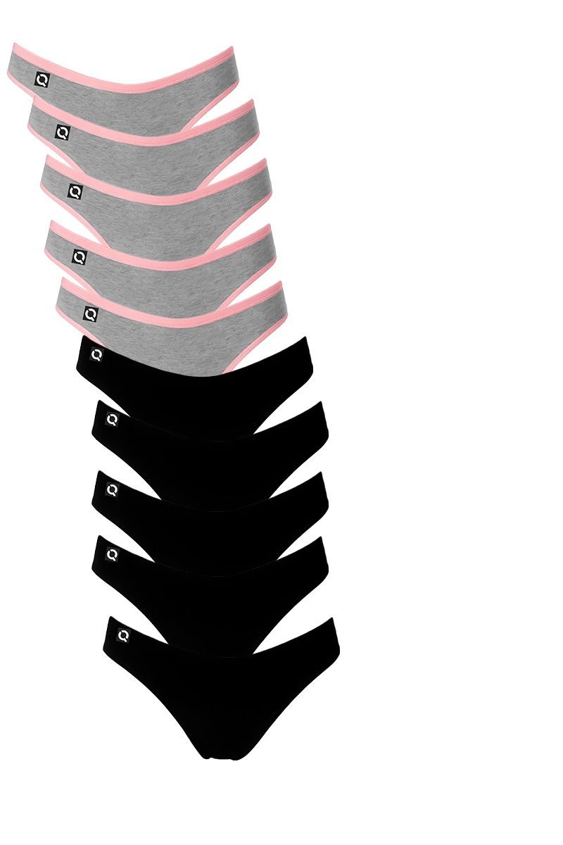 Kit 10 Calcinhas em Algodão Fio Conforto