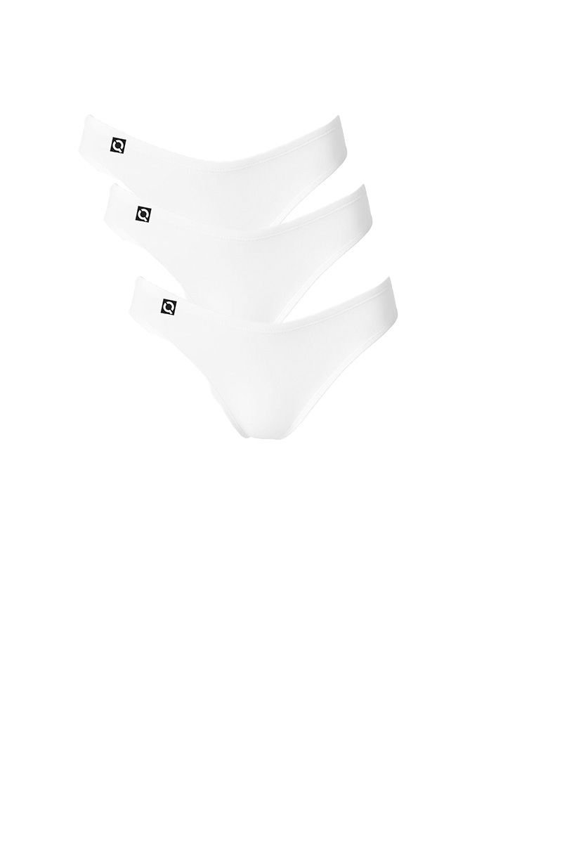 Kit 3 Calcinhas em Algodão Tanga