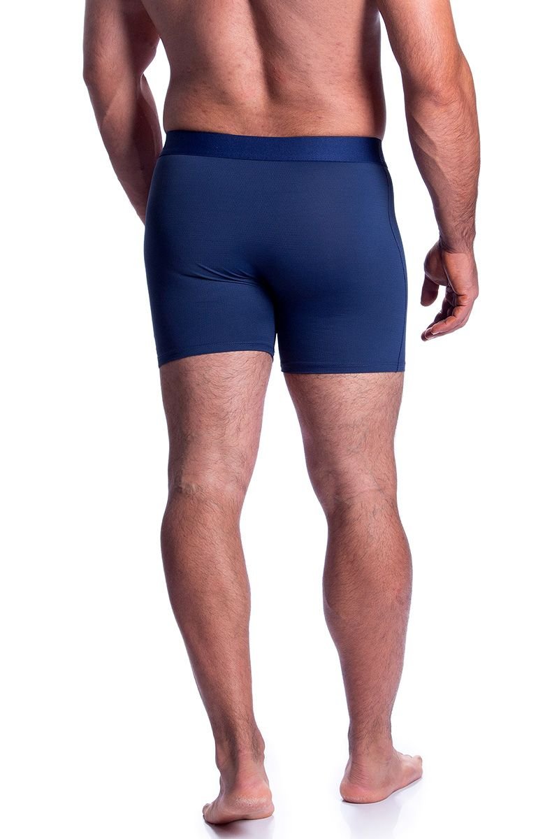 Kit de 5 Cuecas Boxer Longas em Dry Fit