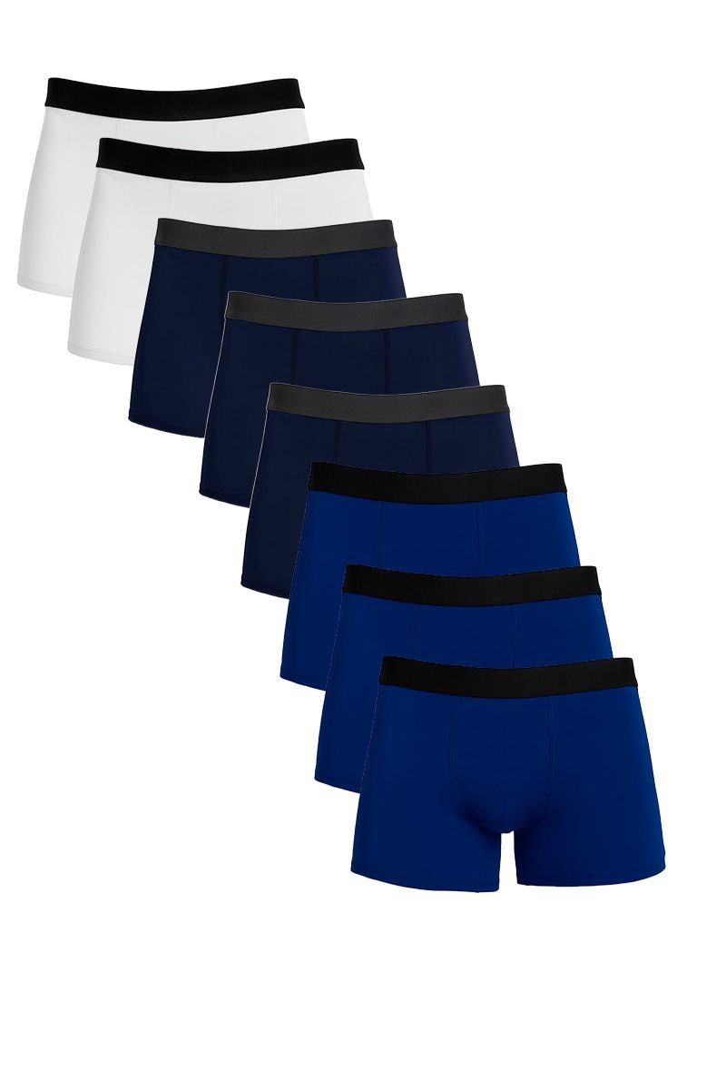 Kit de 8 Cuecas Boxer Alongada em Microfibra
