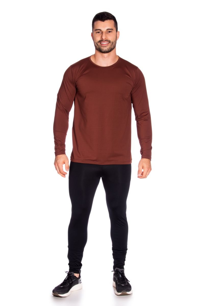 kit de Camiseta e Legging Térmica com Fleece Interno