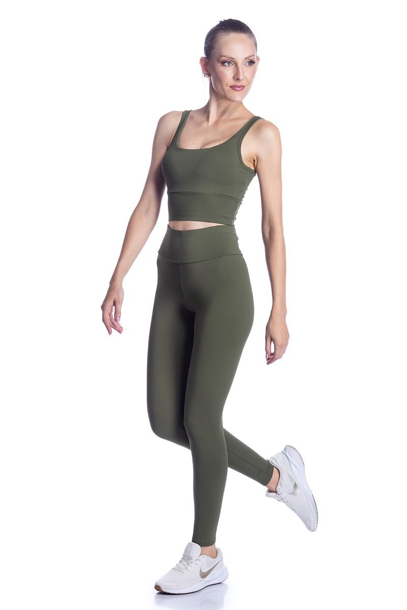 Legging Básica Poliamida Com Bolso