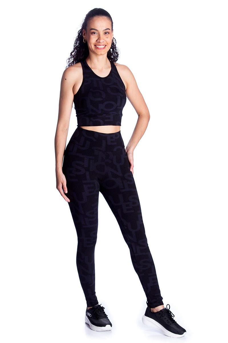 Legging Cintura Média Question Logotipado