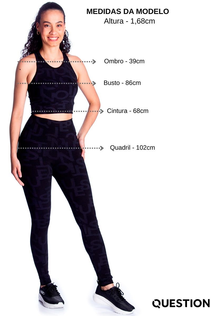 Legging Cintura Média Question Logotipado