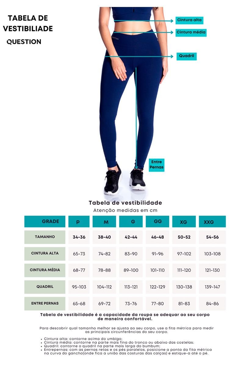 Legging Cintura Média Question Logotipado