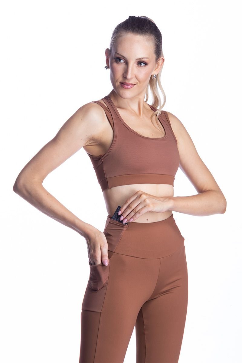 Legging Poliamida com Bolsos