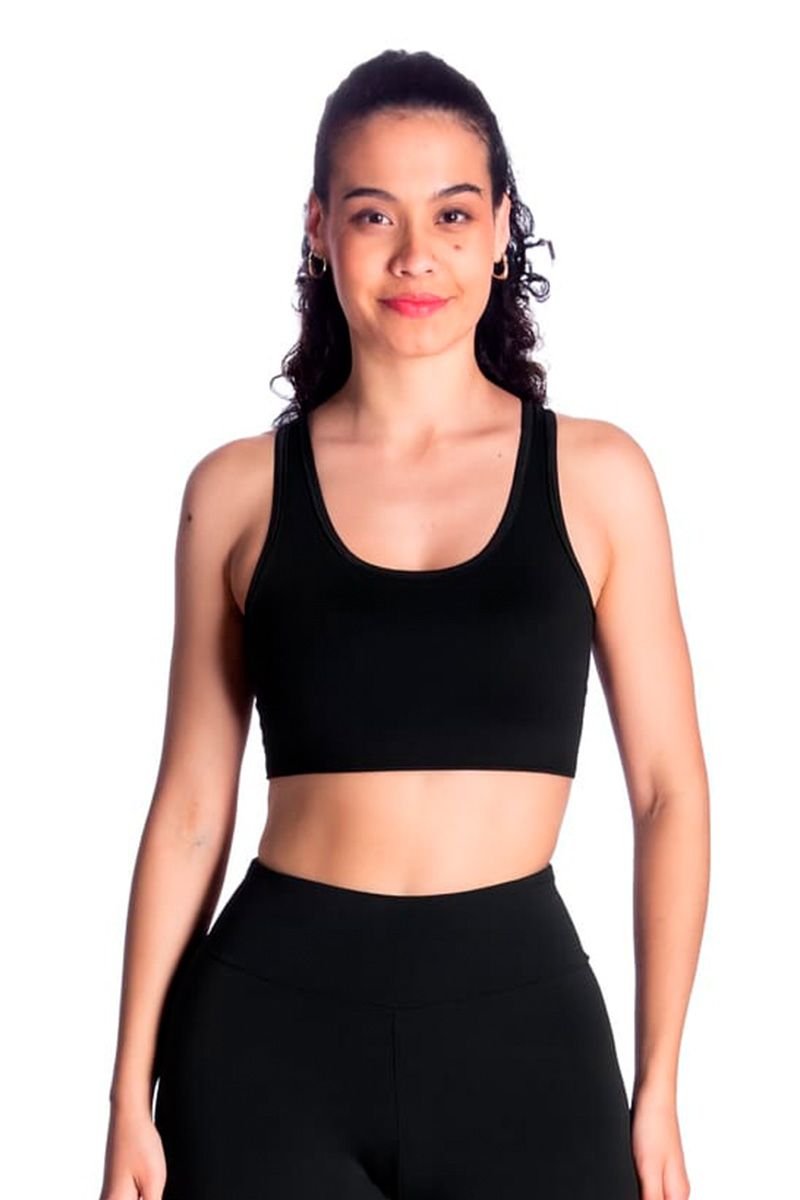 Top Feminino com Bojo e Alças Largas em Microfibra